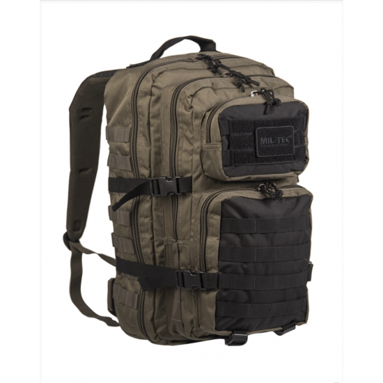 Mil-Tec Assault Pack Large hátizsák us. molle Ranger Green/fekete