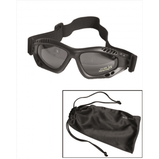 Commando Air Pro Smoke fekete szemüveg