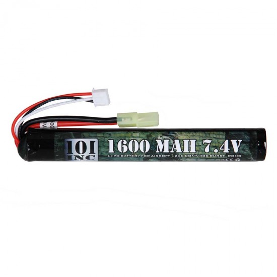 Li-Po akkumulátor 7.4V -1600 mAh 13 x 1.7 cm