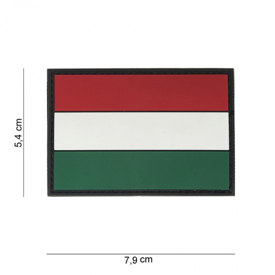Magyar zászló tépőzáras felvarró