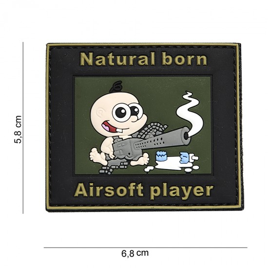 Natural born Airsoft player tépőzáras felvarró